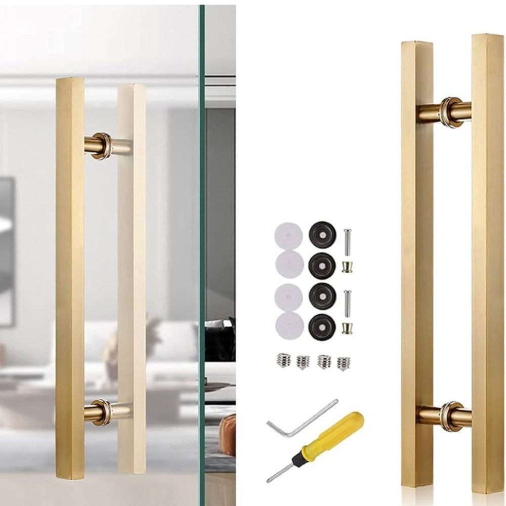 JALADOR TIPO H RECTANGULAR DORADO DE 60CM - Imagen 2