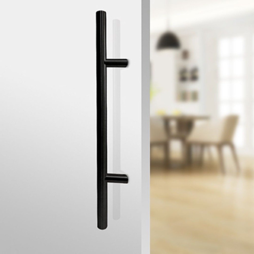 JALADOR TIPO H REDONDO NOGAL OSCURO DE 90CM - Imagen 5