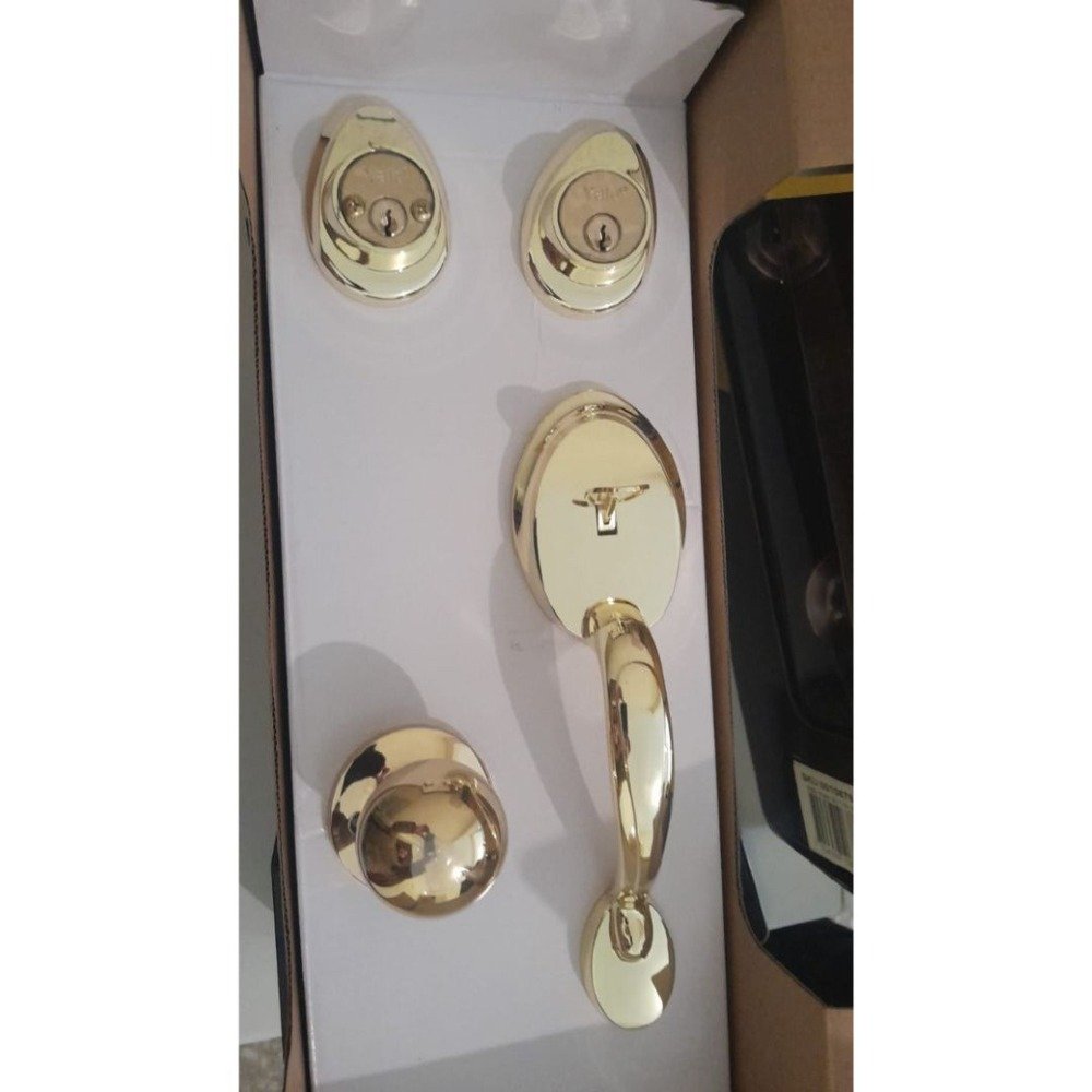 KIT CHAPA YALE DE ENTRADA PRINCIPAL SKU0008988 (DORADO)