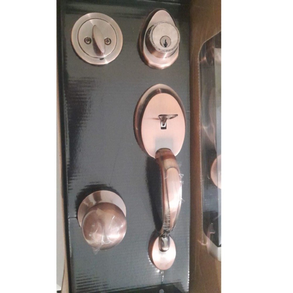 KIT CHAPA YALE DE ENTRADA PRINCIPAL SKU0010677 (BRONCE) - Imagen 2