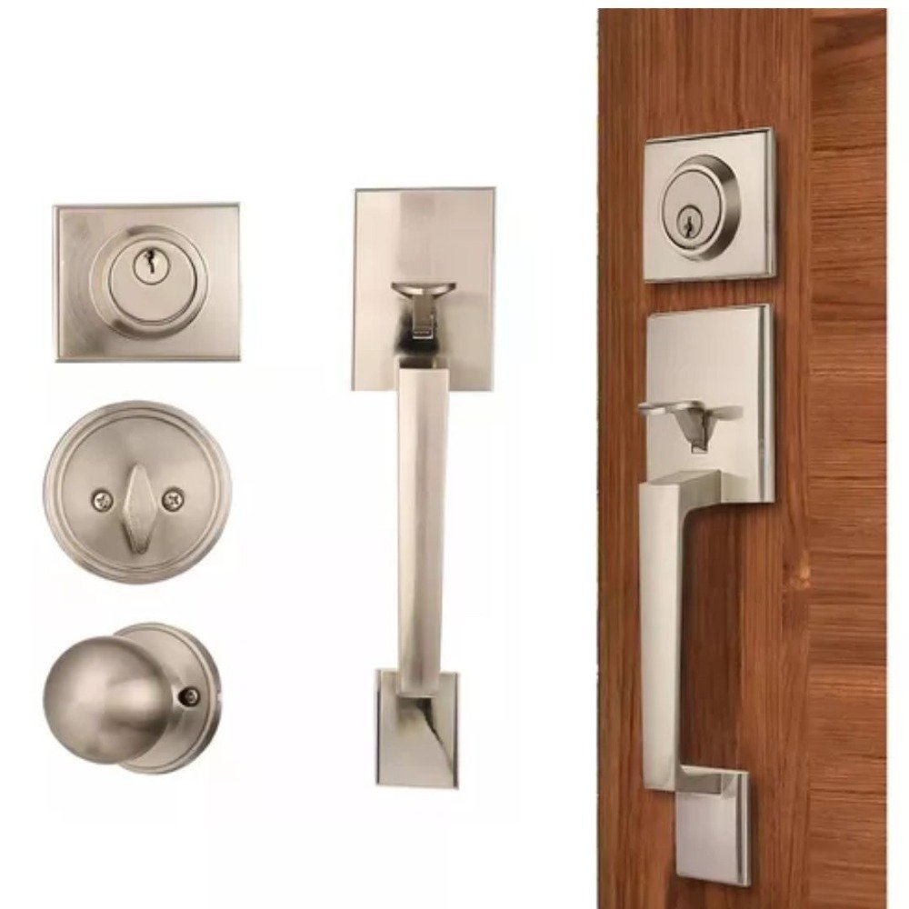 KIT CHAPA YALE DE ENTRADA PRINCIPAL SKU0009031 (PLATEADO CUADRADO) - Imagen 3