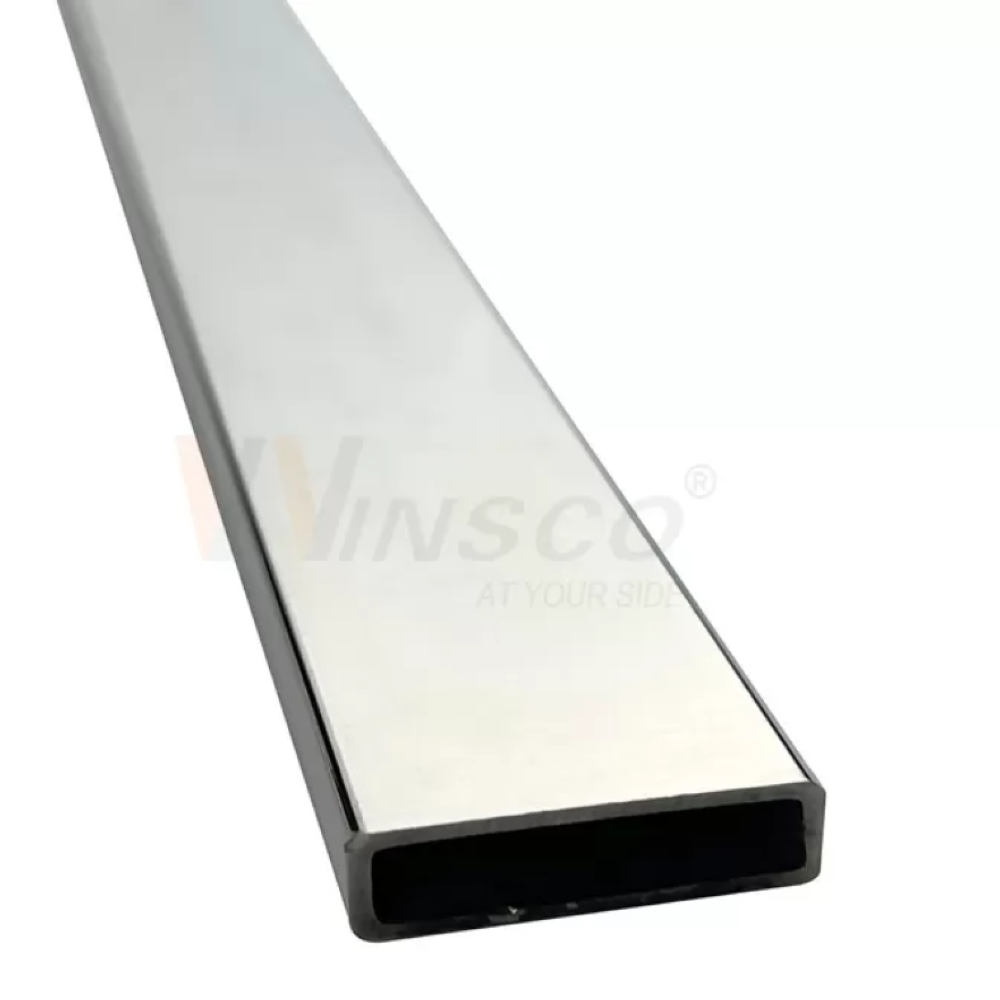 TUBO RECTANGULAR DE ACERO INOXIDABLE 201 DE 2" POR 1" POR 1.2MM DE GRUESO 