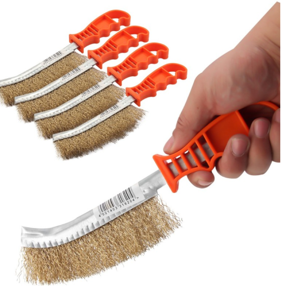 CEPILLO DE ALAMBRE ANARANJADO PARA ACERO INOXIDABLE  - Imagen 4